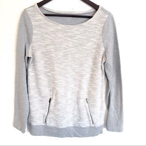 LOFT long sleeve sweater shirt w/ metallic thread